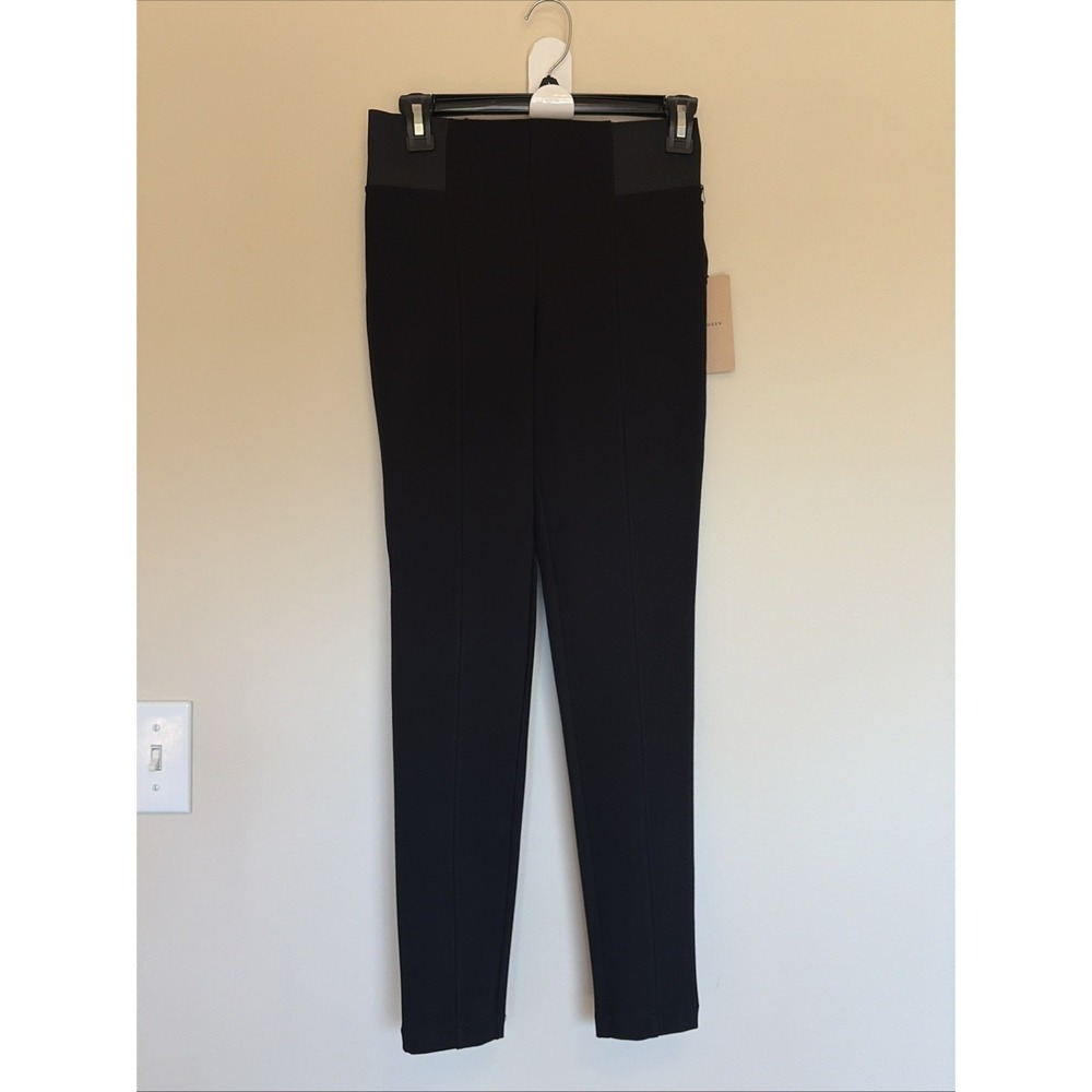 Halogen Classic Black Elastic Waist Pull On Ponte‎ Pants XS NEW NWT